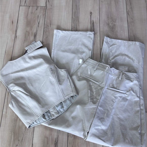 7 For All Mankind Cream Corset and Pants Jumpsuit - Picture 6 of 6